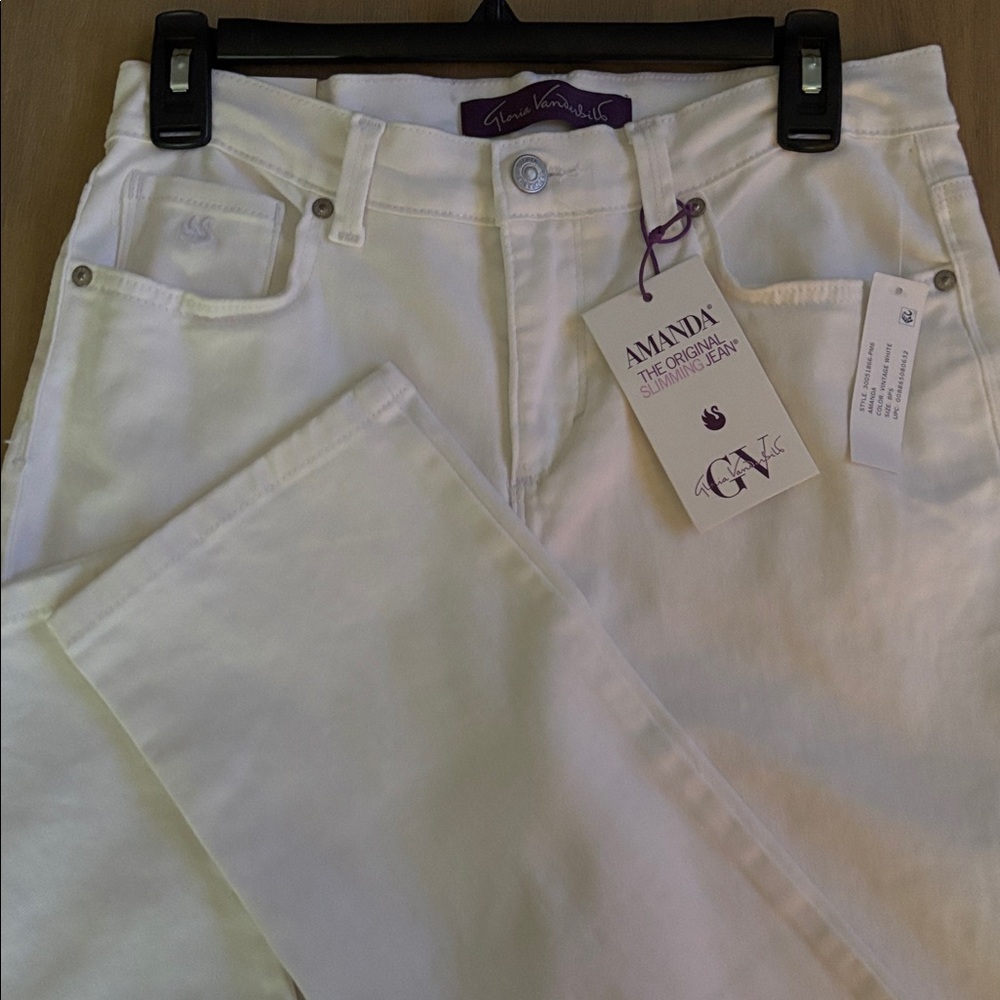 Gloria Vanderbilt Amanda Women's Cream Jeans